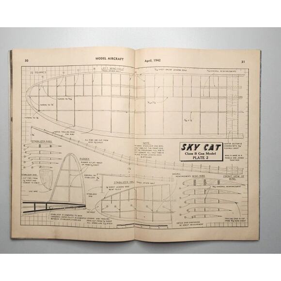 1942 Model Aircraft Magazine - April 1942 M596 - Picture 8 of 16